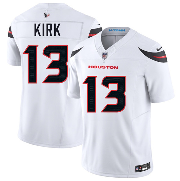Men's Houston Texans 13 Christian Kirk White 2025 F.U.S.E. Vapor Limited Football Stitched Jersey