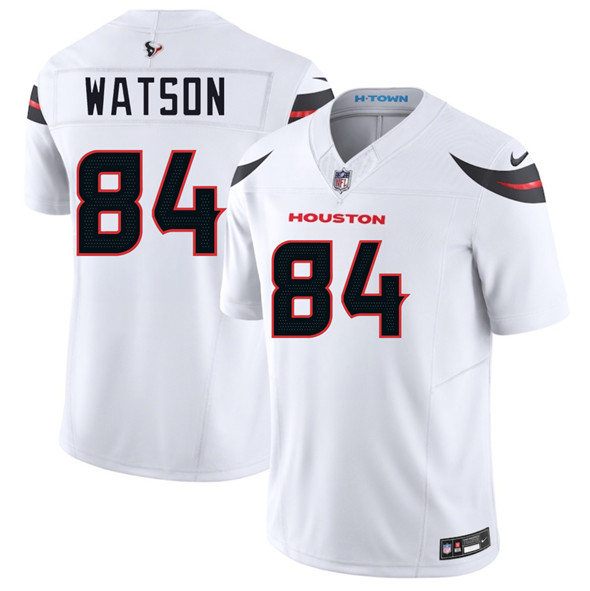 Men's Houston Texans 84 Justin Watson White 2025 F.U.S.E. Vapor Limited Football Stitched Jersey
