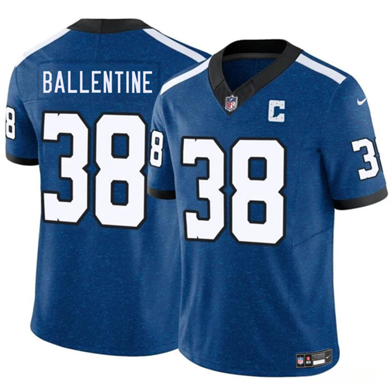 Men's Indianapolis Colts 38 Corey Ballentine Blue 2025 F.U.S.E. Throwback Vapor Limited Football Stitched Jersey