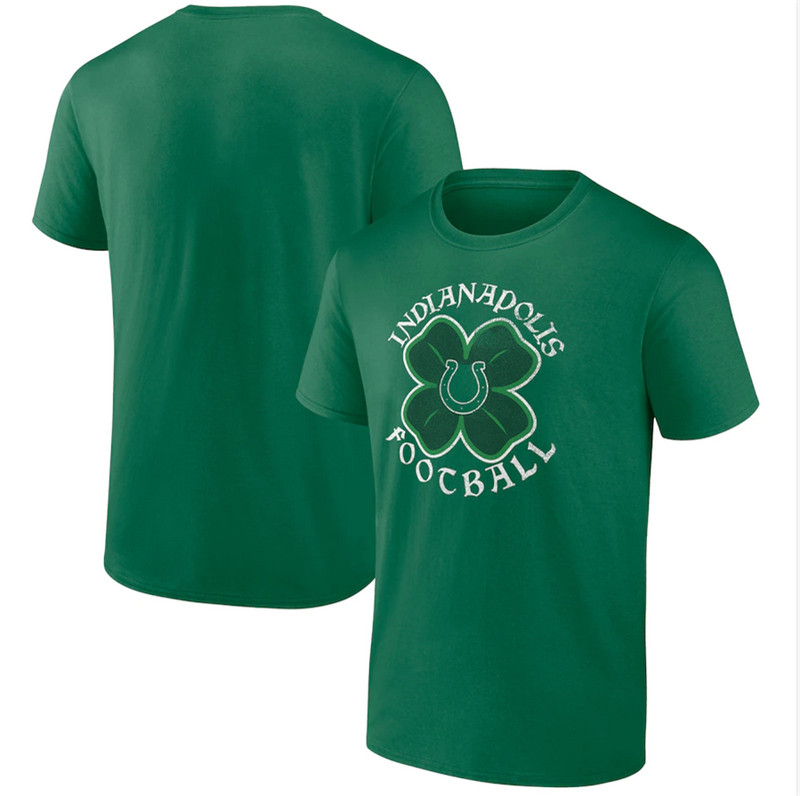Men's Indianapolis Colts Fanatics Branded Kelly Green St. Patrick's Day Celtic T Shirt