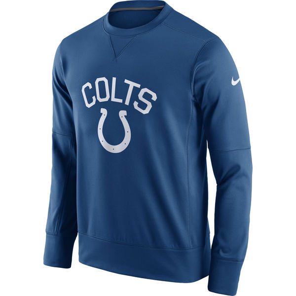 Men's Indianapolis Colts  Royal Sideline Circuit Performance Sweatshirt