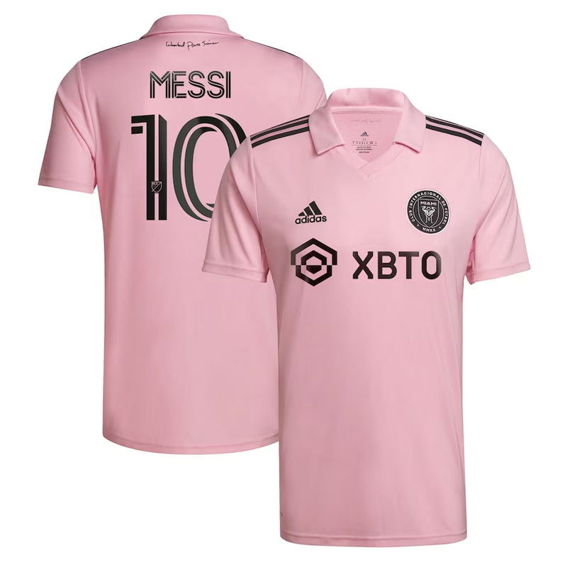 Men's Inter Miami CF Lionel 10 Messi adidas Pink 2023 The Heart Beat Kit Jersey