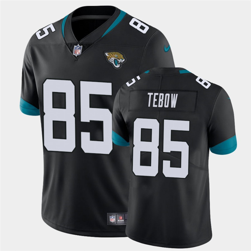 Men's Jacksonville Jaguars 85 Tim Tebow Black Vapor Limited Jersey