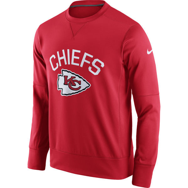 Men's Kansas City Chiefs  Red Sideline Circuit Performance Sweatshirt