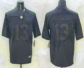 Men's Las Vegas Raiders 13 Hunter Renfrow Balck Vapor Untouchable Stitched Jersey