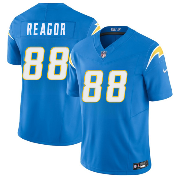 Men's Los Angeles Chargers 88 Jalen Reagor Blue 2025 F.U.S.E. Vapor Limited Football Stitched Jersey