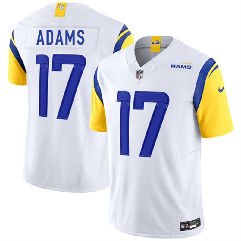 Men's Los Angeles Rams 17 Davante Adams White 2024 F.U.S.E. Vapor Untouchable Limited Football Stitched Jersey