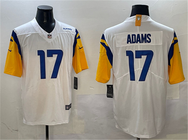 Men's Los Angeles Rams 17 Davante Adams White 2024 Vapor Untouchable Football Stitched Jersey