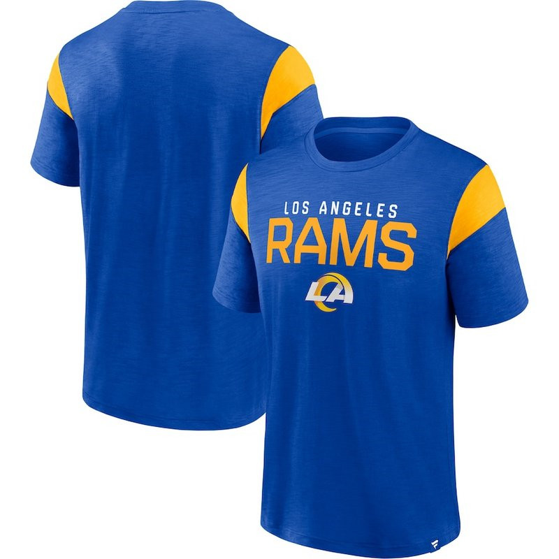 Men's Los Angeles Rams Fanatics Branded RoyalGold Home Stretch Team T Shirt