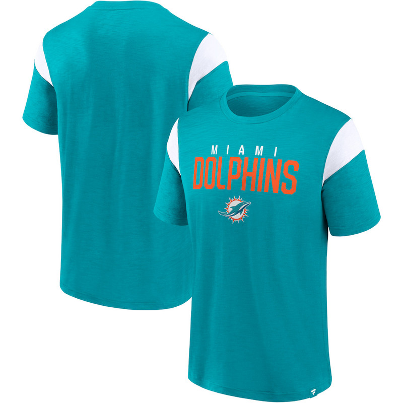 Men's Miami Dolphins Fanatics Branded Aqua Home Stretch Team T Shirt