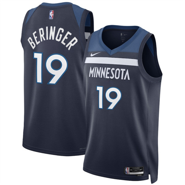 Men's Minnesota Timberwolves 19 Joan Beringer Navy 2025 Draft Icon Edition navy Stitched Jersey