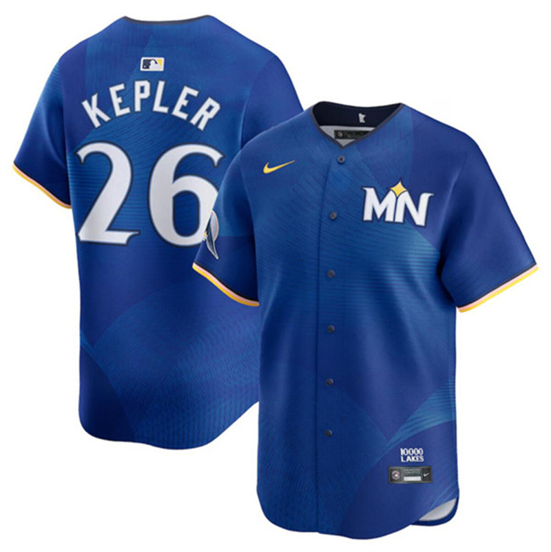 Men's Minnesota Twins 26 Max Kepler Royal 2024 City Connect Limited Stitched Baseball Jersey