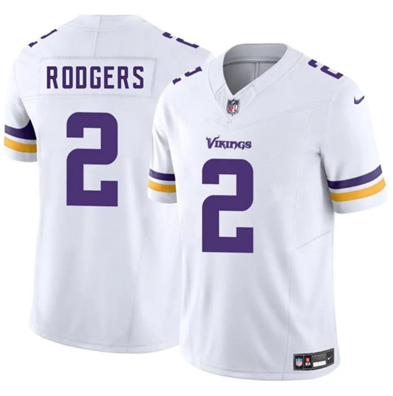Men's Minnesota Vikings 2 Isaiah Rodgers White 2025 F.U.S.E. Vapor Limited Football Stitched Jersey