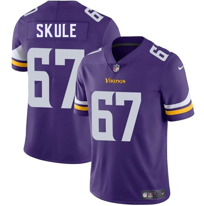Men's Minnesota Vikings 67 Justin Skule Purple 2025 Vapor Untouchable Limited Football Stitched Jersey