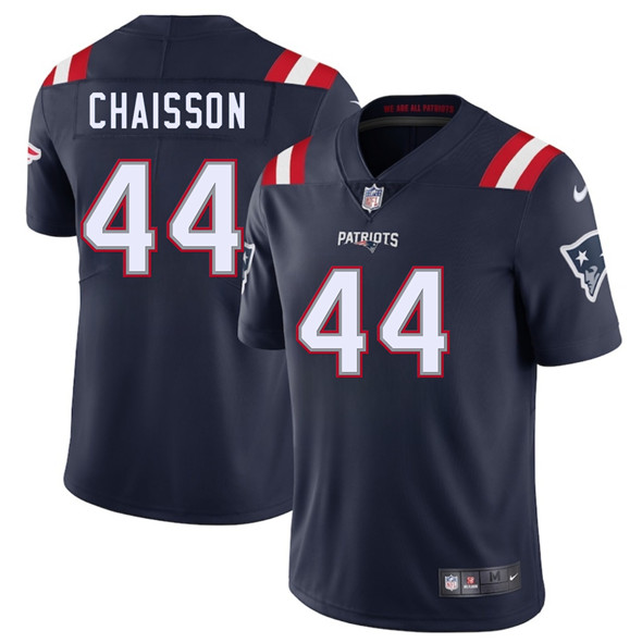Men's New England Patriots 44 K'Lavon Chaisson Navy 2025 Vapor Limited Football Stitched Jersey