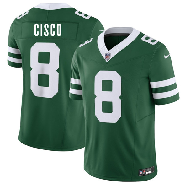 Men's New York Jets 8 Andre Cisco Green 2025 F.U.S.E. Vapor Untouchable Limited Football Stitched Jersey