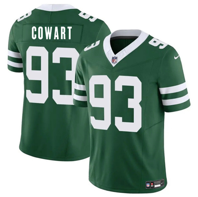 Men's New York Jets 93 Byron Cowart Green 2025 F.U.S.E. Vapor Untouchable Limited Football Stitched Jersey