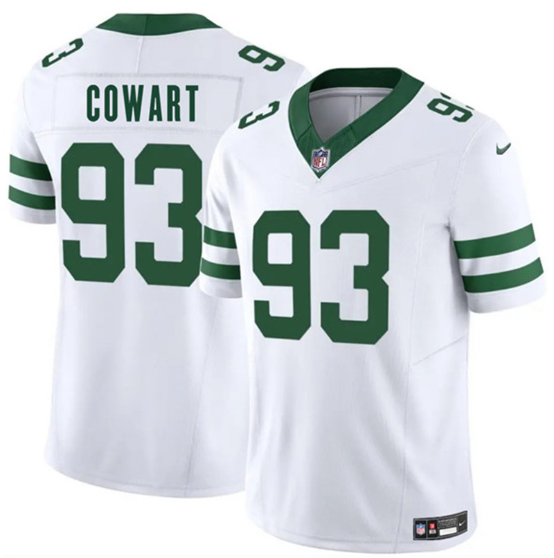 Men's New York Jets 93 Byron Cowart White 2025 F.U.S.E. Vapor Untouchable Limited Football Stitched Jersey