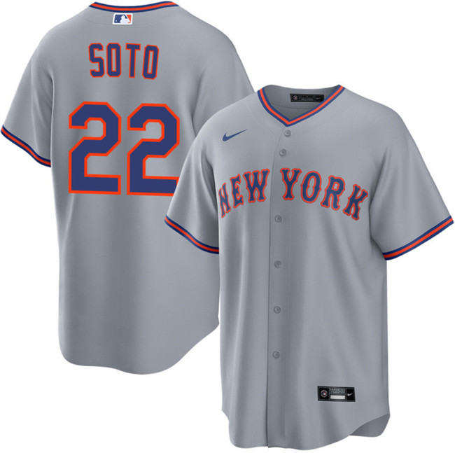 Men's New York Mets 22 Juan Soto Gray 2025 Limited Stitched Baseball Jersey