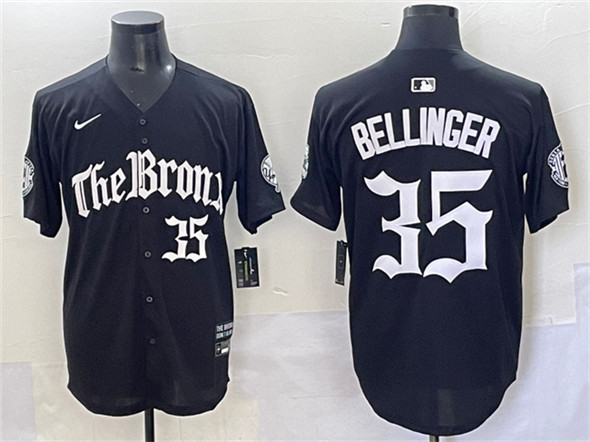 Men's New York Yankees 35 Cody Bellinger Black 'Gothic Legacy Edition' Vapor Premier Limited Stitched Baseball Jersey