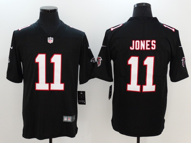 Men's  Atlanta  Falcons 11 Julio Jones Black 2017 Vapor Untouchable Limited Stitched Jersey