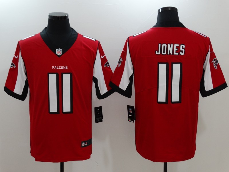 Men's  Atlanta  Falcons 11 Julio Jones Red 2017 Vapor Untouchable Limited Stitched Jersey