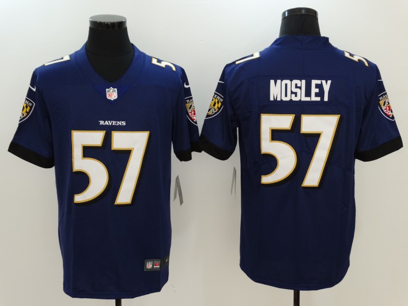 Men's  Baltimore Ravens #57 C.J Mosley Purple 2017 Vapor Untouchable Limited Stitched Jersey