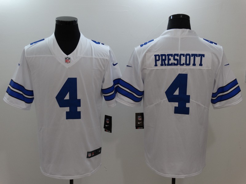 Men's  Dallas cowboys #4 Dak Prescott White 2017 Vapor Untouchable Limited Jersey