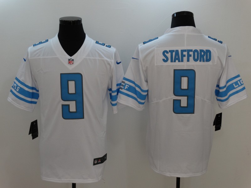 Men's  Detroit Lions #9 Matthew Stafford Light White 2017 Vapor Untouchable Limited Stitched Jersey