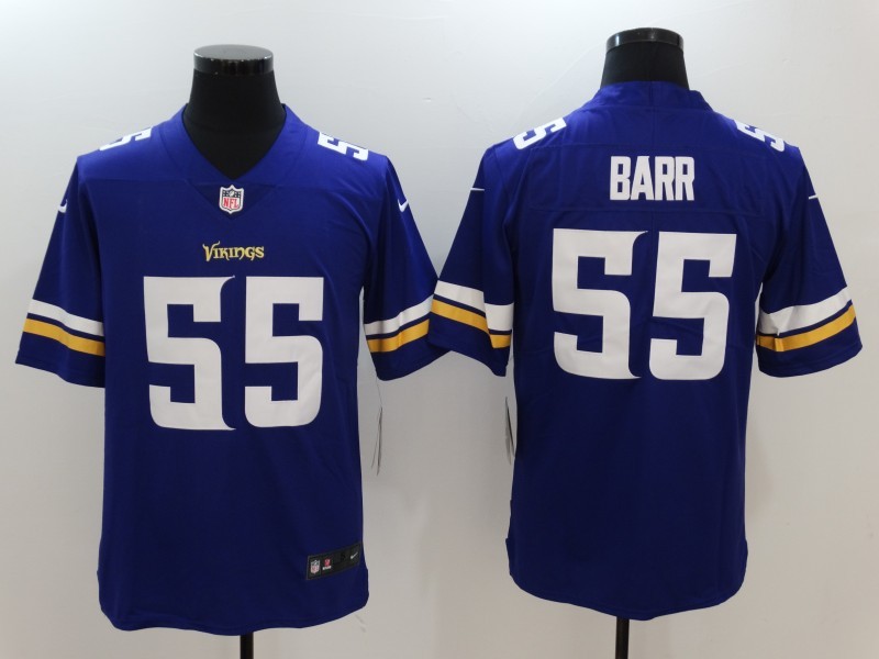 Men's  Minnesota Vikings #55 Anthony Barr Purple 2017 Vapor Untouchable Limited Stitched Jersey