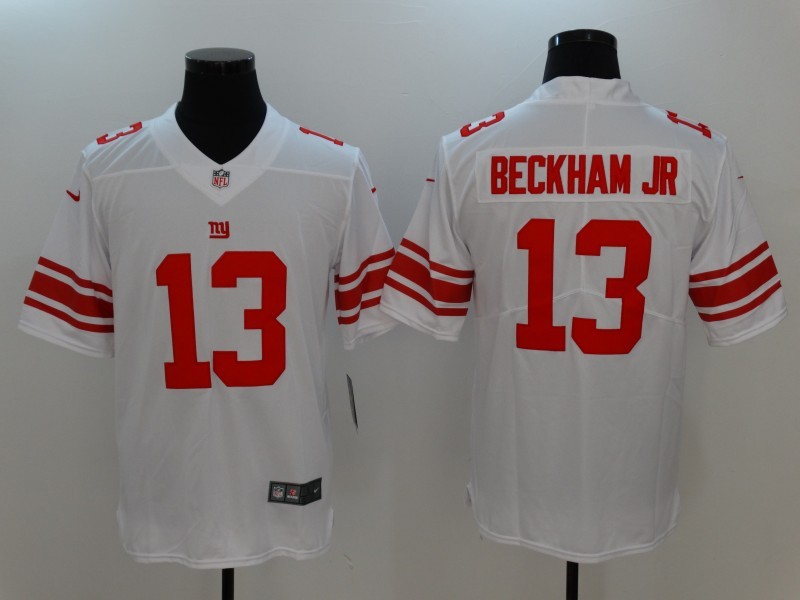 Men's  New York Giants #13 Odell Beckham Jr White 2017 Vapor Untouchable Limited Stitched Jersey