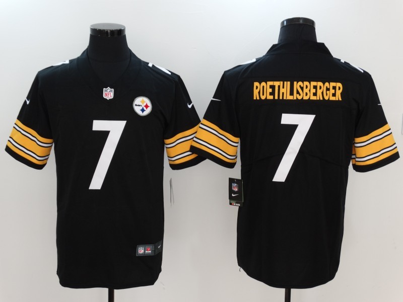 Men's  Pittsburgh Steelers #7 Ben Roethlisberger Black 2017 Vapor Untouchable Limited Stitched Jersey