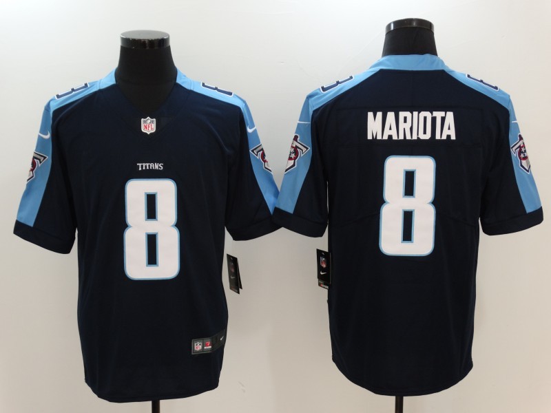 Men's  Tennessee Titans #8 Marcus Mariota Black 2017 Vapor Untouchable Limited Stitched Jersey