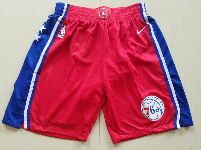 Men's Philadelphia 76ers  Red Statement Swingman Basketball Shorts