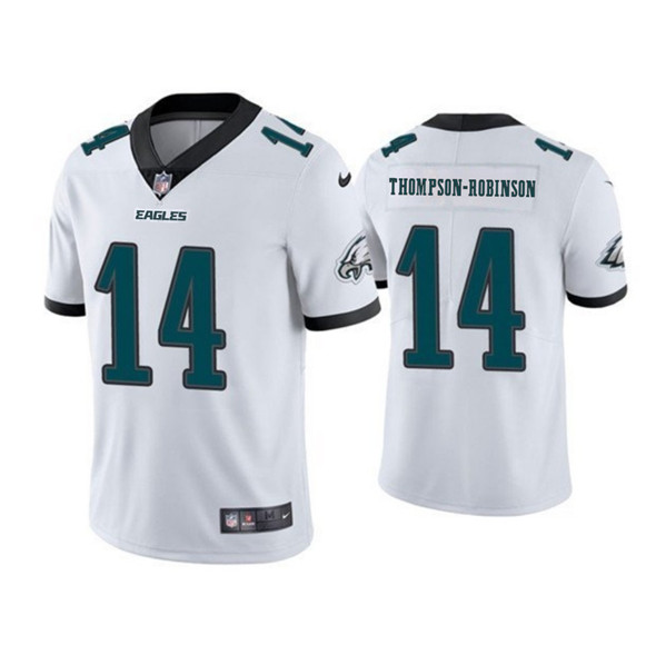 Men's Philadelphia Eagles 14 Dorian Thompson Robinson White 2025 New Vapor Untouchable Limited Football Stitched Jersey
