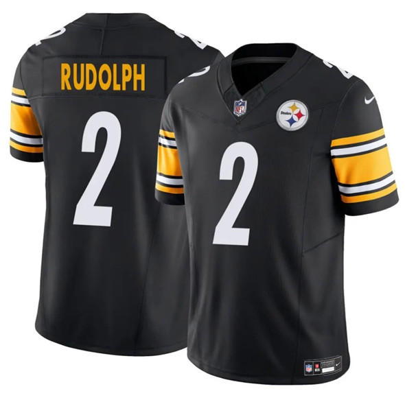 Men's Pittsburgh Steelers 2 Mason Rudolph Black 2025 F.U.S.E. Vapor Untouchable Limited Football Stitched Jersey