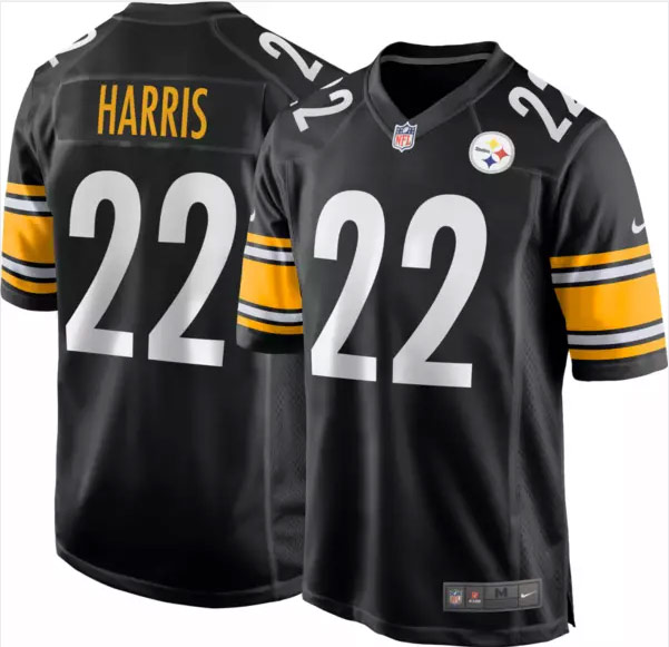 Men's Pittsburgh Steelers 22 Najee Harris Black 2021 Limited Football Jersey