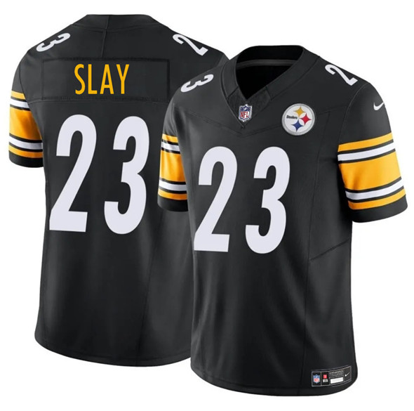 Men's Pittsburgh Steelers 23 Darius Slay Jr. Black 2025 F.U.S.E. Vapor Untouchable Limited Football Stitched Jersey