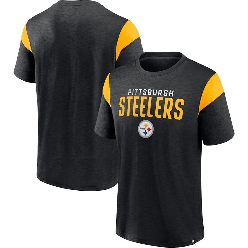 Men's Pittsburgh Steelers Fanatics Branded Black Home Stretch Team T Shirt