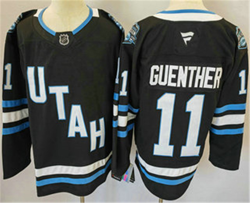 Men's Utah Hockey Club 11 Dylan Guenther Navy 2024 Stitched Jersey