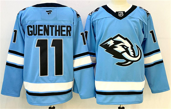 Men's Utah Mammoth 11 Dylan Guenther Blue 2025 Stitched Jersey