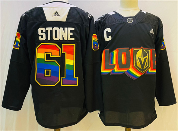 Men's Vegas Golden Knights 61 Mark Stone Black 2024 25 Stitched Hockey Jersey