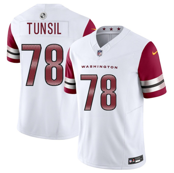 Men's Washington Commanders 78 Laremy Tunsil White 2025 F.U.S.E. Vapor Limited Football Stitched Jersey