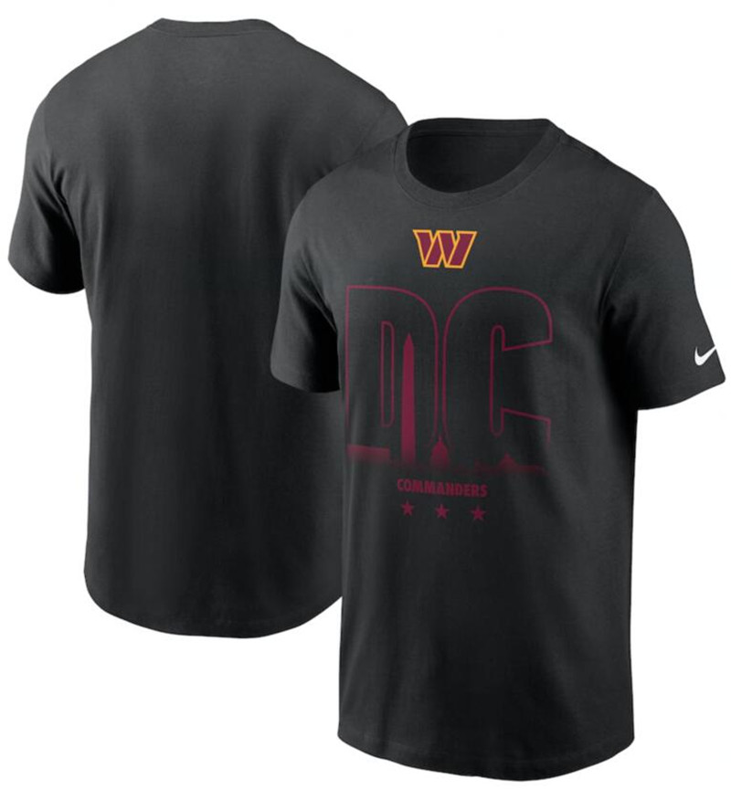 Men's Washington Commanders Nike Black Local T Shirt