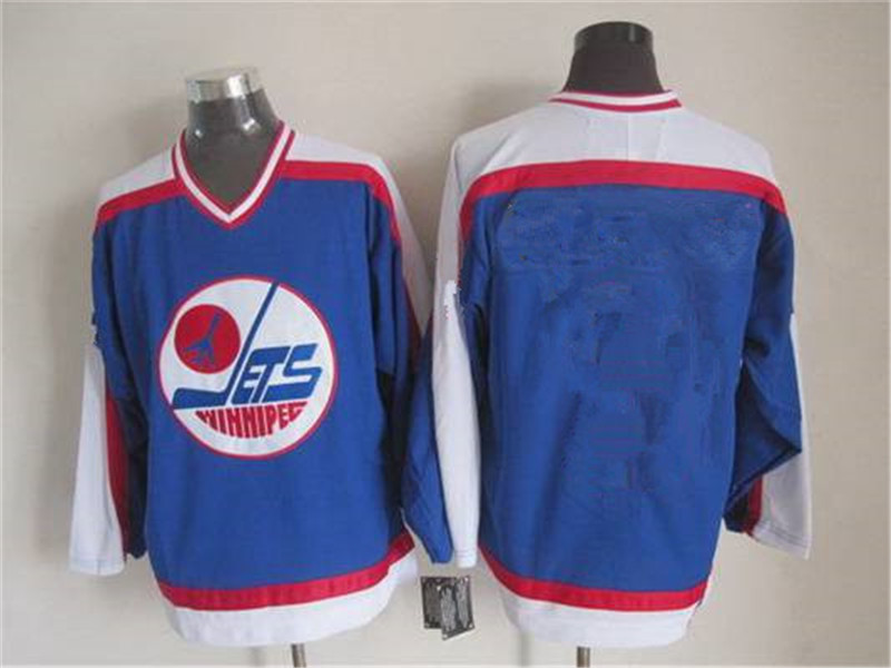 Men's Winnipeg Jets Blank 1979 80 Blue CCM Vintage Throwback Jersey