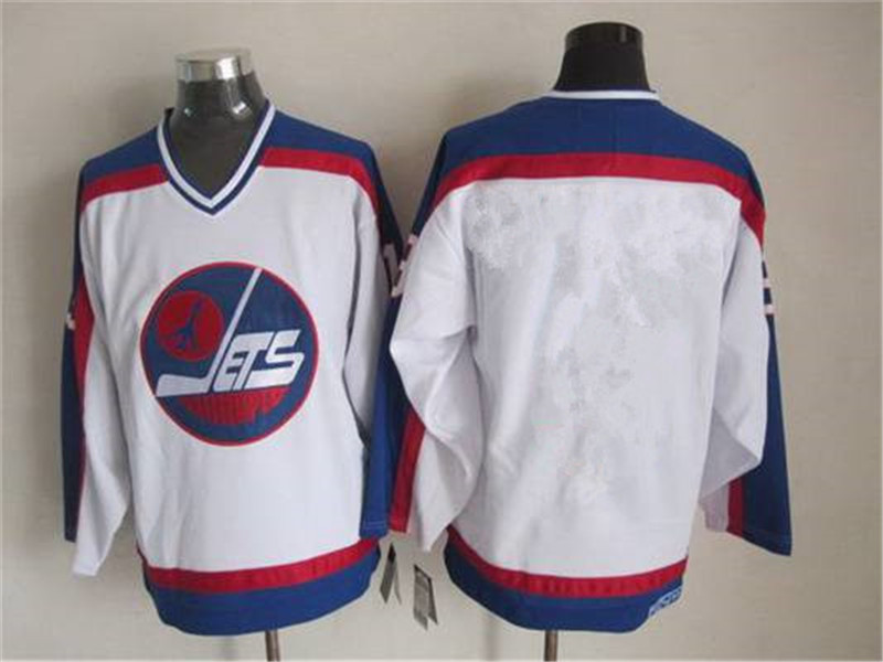 Men's Winnipeg Jets Blank 1979 80 White CCM Vintage Throwback Jersey