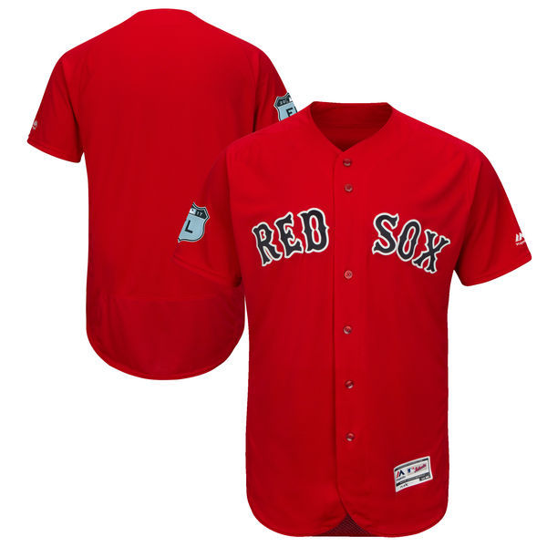 Men Boston Red Sox Majestic Scarlet 2017 Spring Training Cool Base Team Jersey