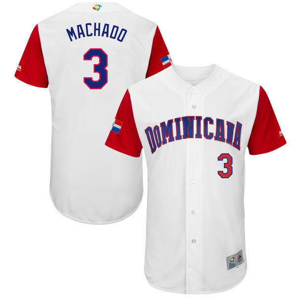 Men Canada Baseball 3 Manny Machado 2017 World Baseball Classic Authentic Jersey