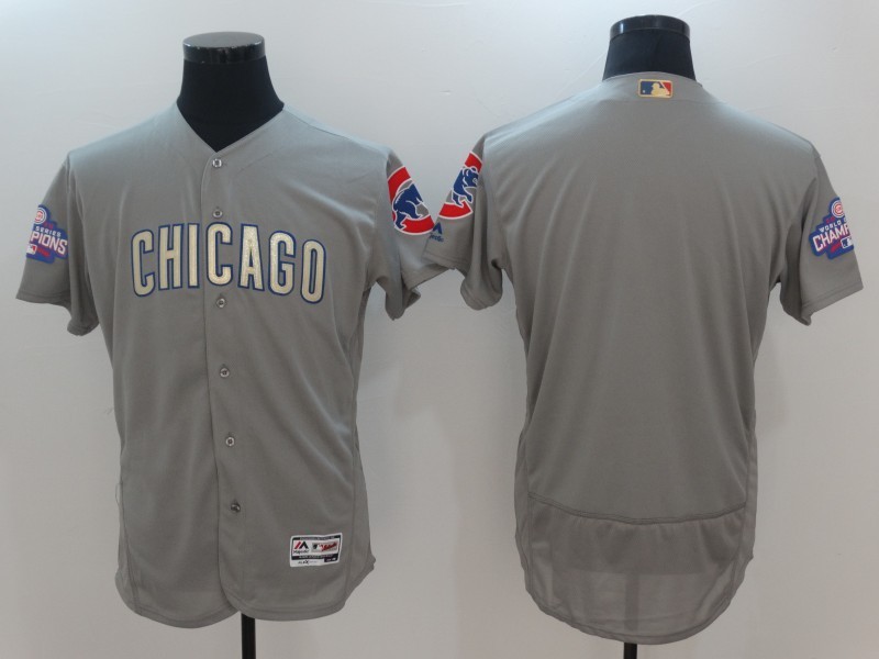 Men Chicago Cubs 44 Bank Grey 2017 Gold Program Flex Base Player Jersey