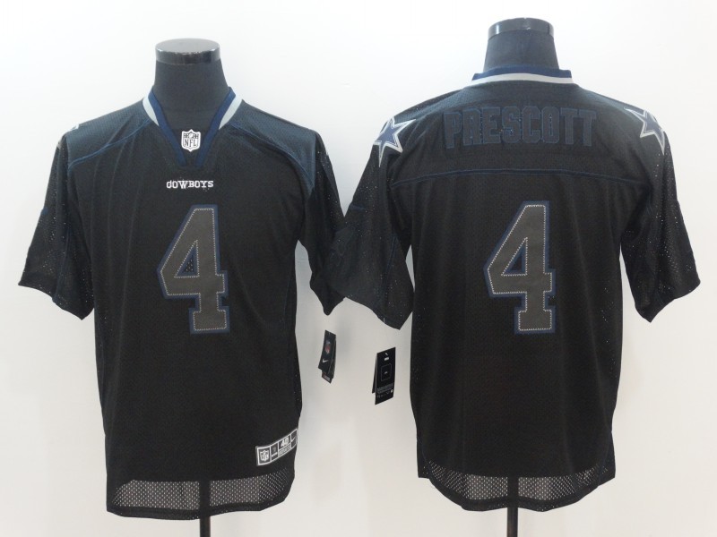 Men Dallas Cowboys 4 Prescott Elite Black Shadow NFL Jersey